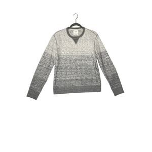 Billy Reid size S sweatshirt crew neck pullover gray/white mottled comfycore